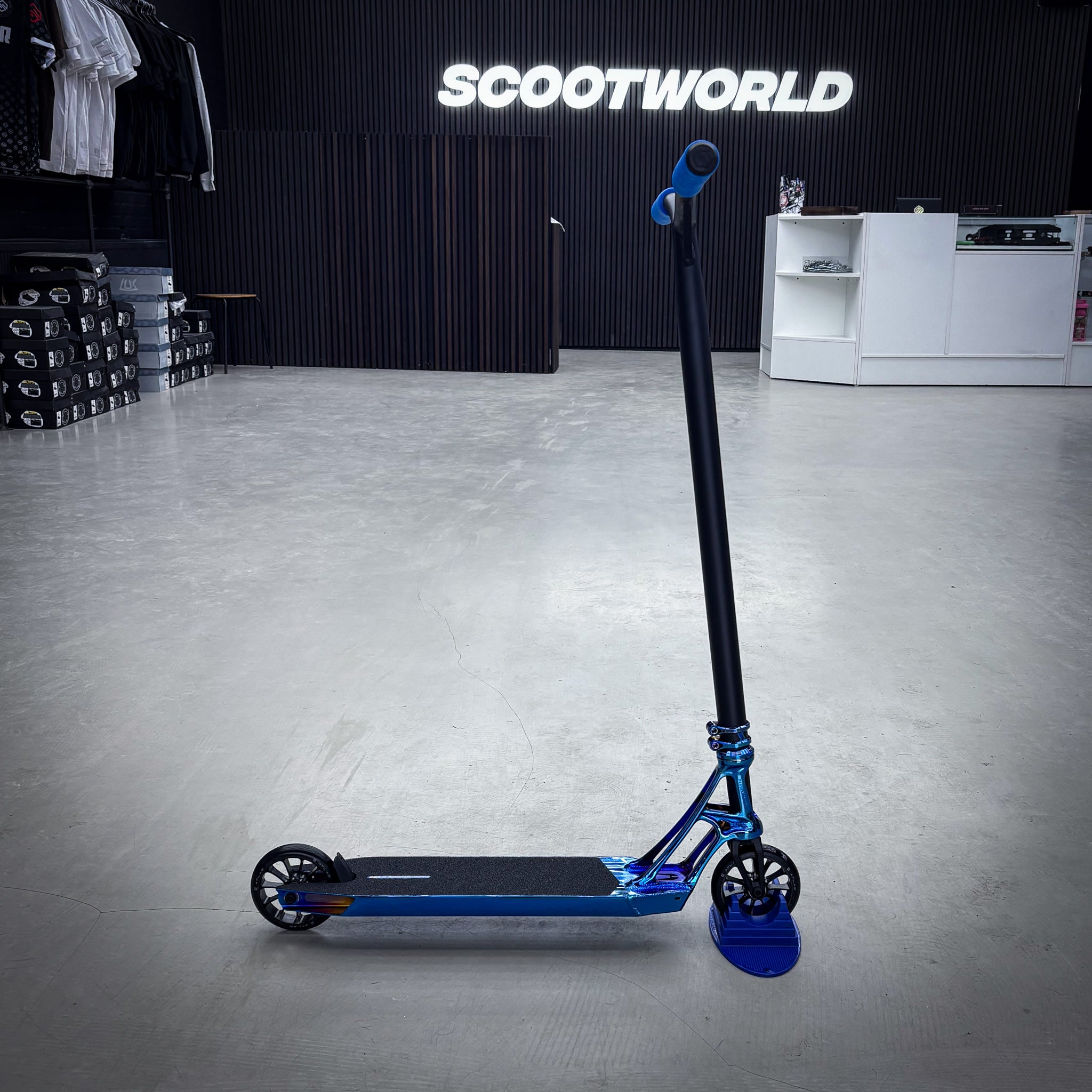 Ethic Blue Chrome Lux Custom Stunt Scooter - Blau Chrome-ScootWorld.de