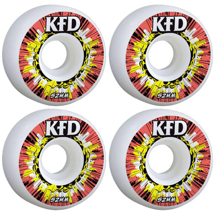 KFD Blast Skateboard Rollen 4-Pack - Red-ScootWorld.de
