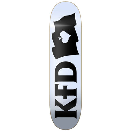 KFD Logo Flagship Skateboard Deck - White-ScootWorld.de