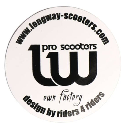 Longway Logo Klistermærke Til Løbehjul - Hvid-ScootWorld.de