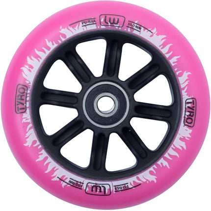 Longway Tyro Nylon Core Stunt Scooter Rolle - Pink/White Flame-ScootWorld.de