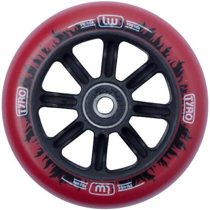 Longway Tyro Nylon Core Stunt Scooter Rolle - Red/Black Flame-ScootWorld.de