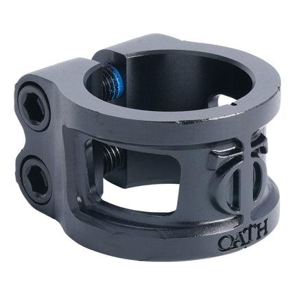 Oath Cage V2 Alloy 2 Bolt Double Stunt Scooter Clamp - Black-ScootWorld.de