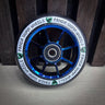 Panda Spoked V2 100mm Stunt Scooter Rolle - Blau Chrome