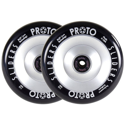Proto Full Core Sliders Stunt Scooter Rolle 2-Pack - Silver-ScootWorld.de