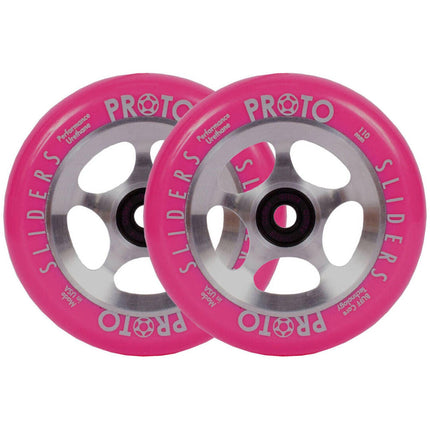Proto Sliders Starbright Stunt Scooter Rolle 2-Pack - Pink On Raw-ScootWorld.de