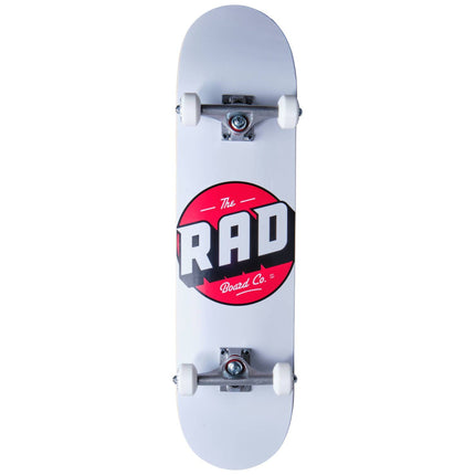 RAD Logo Progressive Skateboard - White-ScootWorld.de