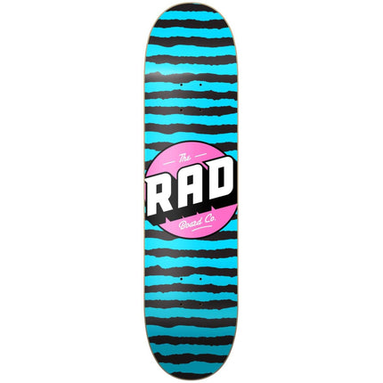 RAD Stripes Logo Skateboard Deck - Blue-ScootWorld.de