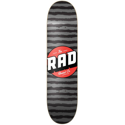 RAD Stripes Logo Skateboard Deck - Grey-ScootWorld.de