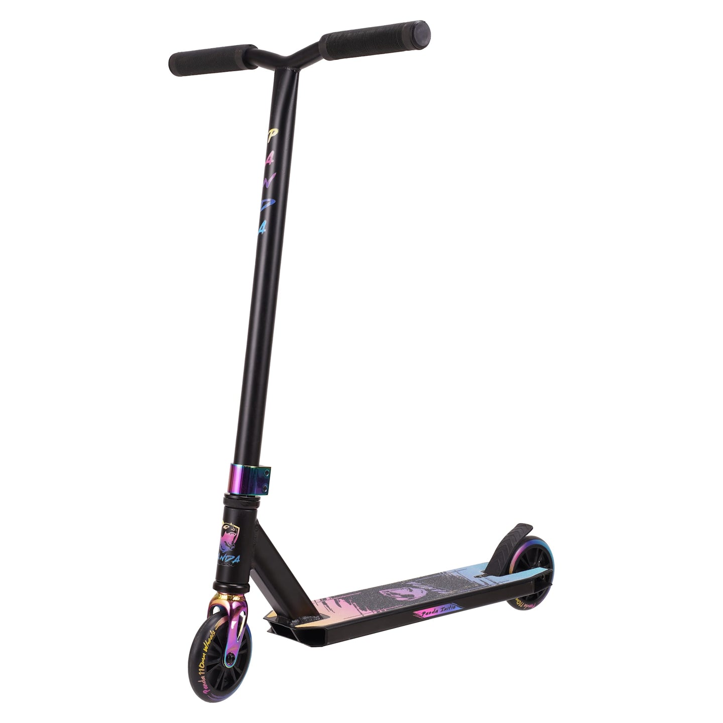 Panda Initio V2 Stunt Scooter - Schwarz/Regenbogen-ScootWorld.de