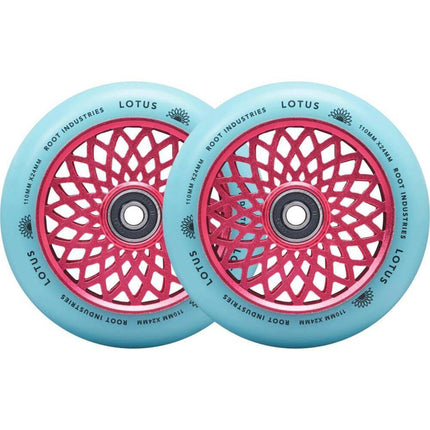 Root Lotus Stunt Scooter Rollen 2-Pack - Pink/Isotope-ScootWorld.de