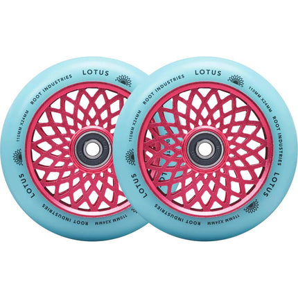 Root Lotus Stunt Scooter Rollen 2-Pack - Pink/Isotope-ScootWorld.de