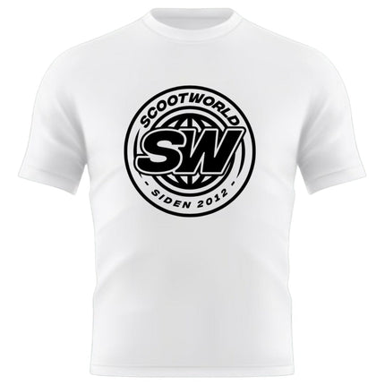 ScootWorld Batch Logo Tshirt - White-ScootWorld.de
