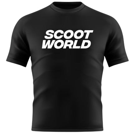 ScootWorld Big Logo Tshirt - Black-ScootWorld.de