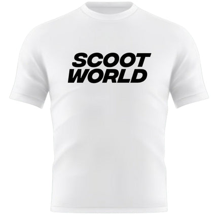 ScootWorld Big Logo Tshirt - White-ScootWorld.de
