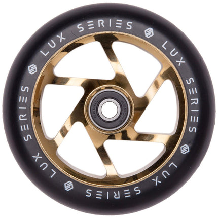 Striker Lux Spoked 100mm Stunt Scooter Rolle - Gold Chrome-ScootWorld.de