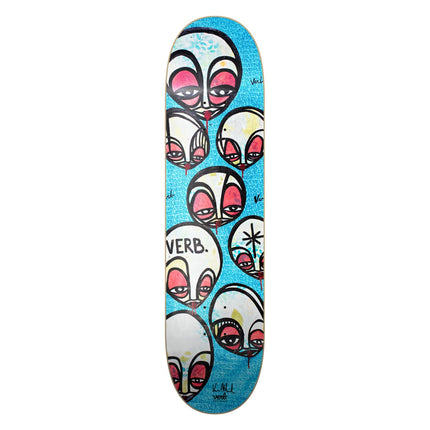 Verb Skateboard Deck - Faces Blue-ScootWorld.de