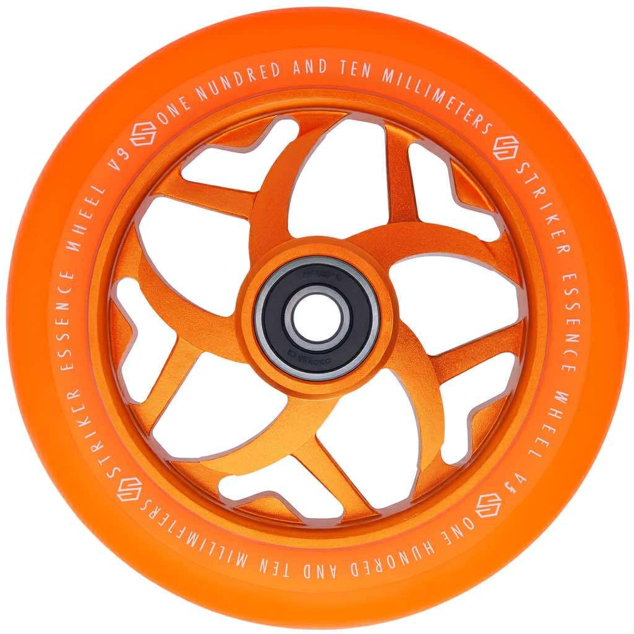 Striker Essence V3 Colorblast PU 110mm Stunt Scooter Rolle - Orange-ScootWorld.de