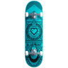 Blueprint Home Heart Komplett-Skateboard - Schwarz/Türkis