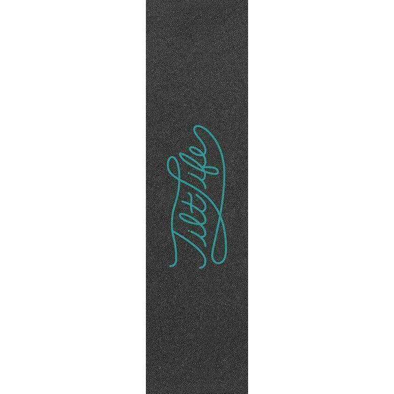 Tilt Capped Script Stunt Scooter Griptape - Teal-ScootWorld.de