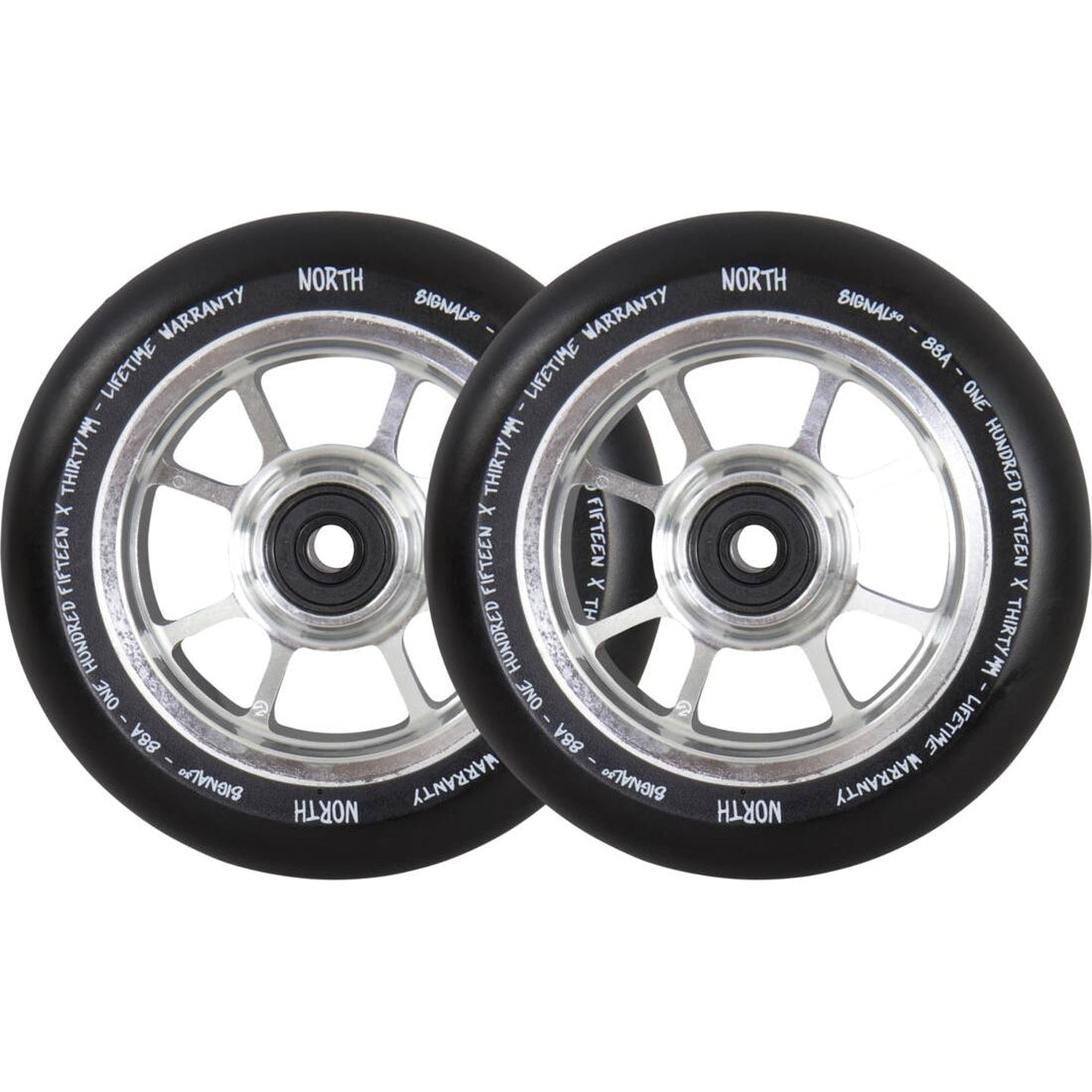 North Signal Stunt Scooter Rolle 2-Pack - Silber-ScootWorld.de