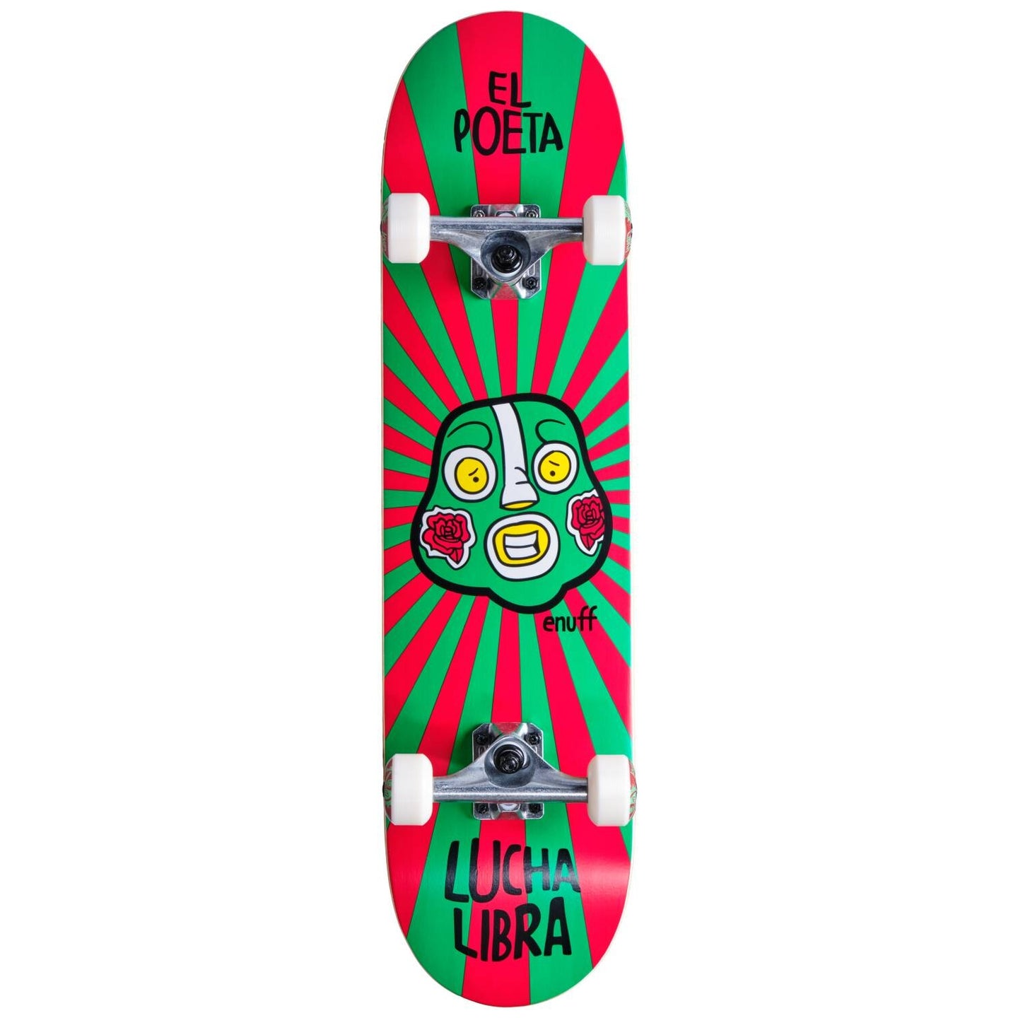 Enuff Lucha Libre Komplet Skateboard - Rød-ScootWorld.de