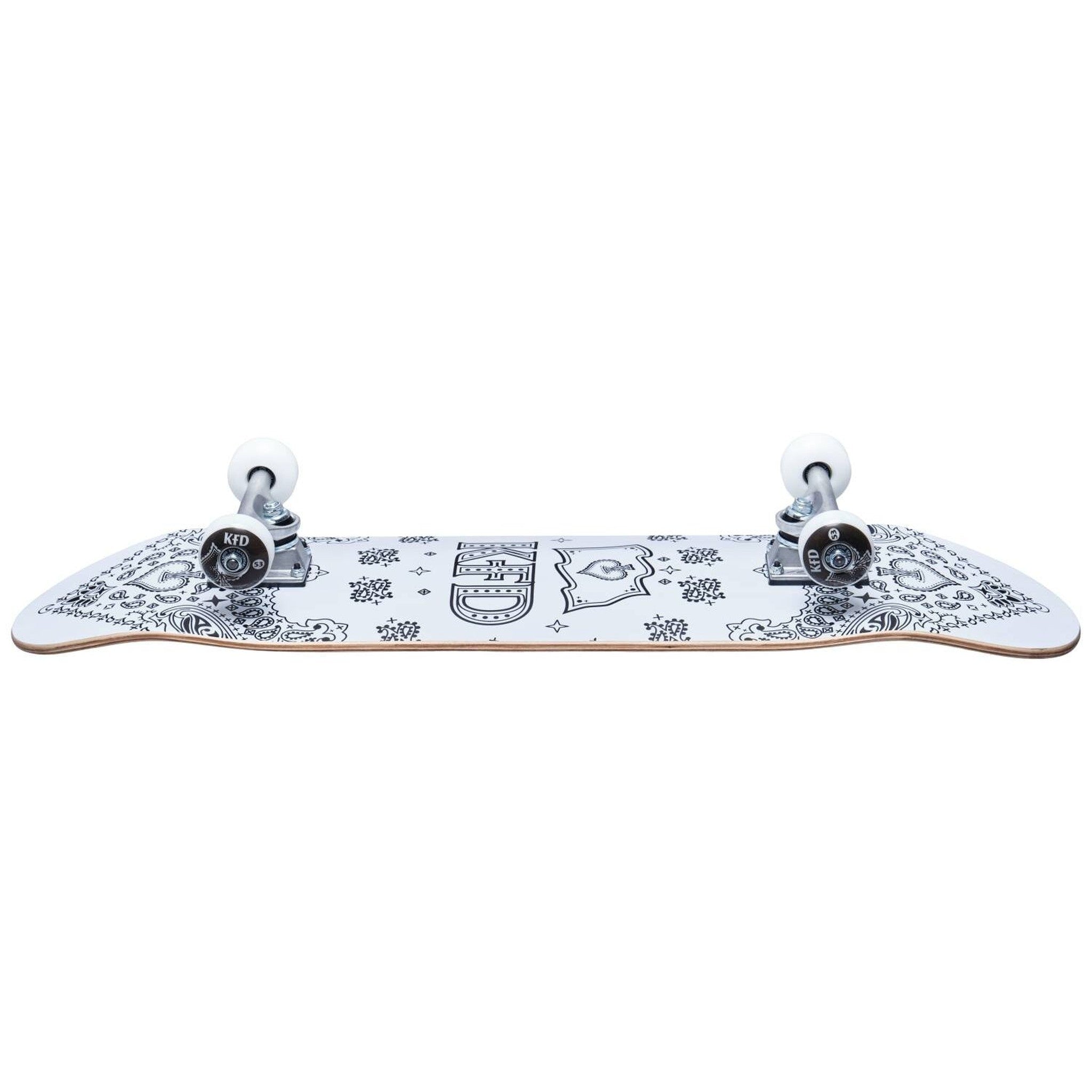 KFD Bandana Komplett-Skateboard - White-ScootWorld.de