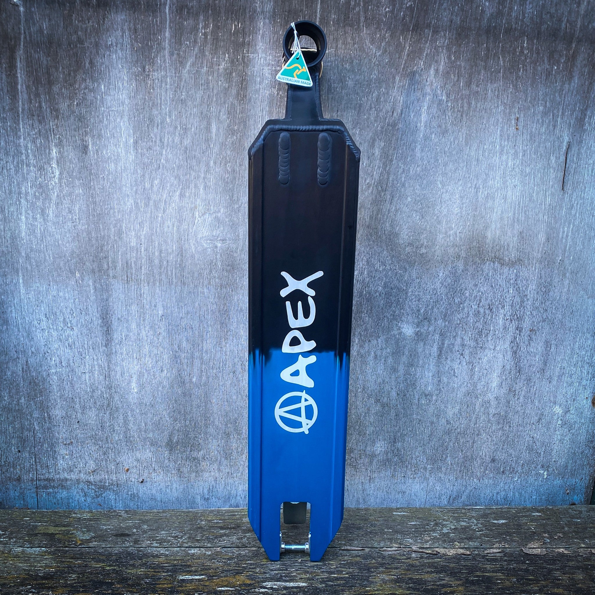 Apex ID Limited 4.5" Stunt Scooter Deck - Black/Blue-ScootWorld.de