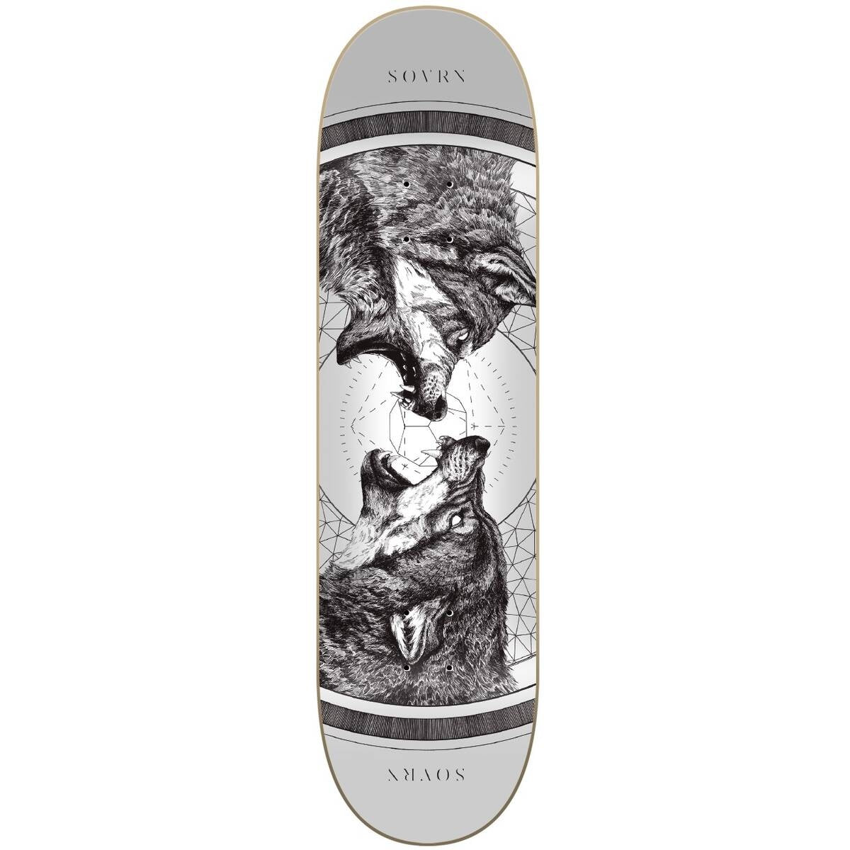 Sovrn Geri & Freki Skateboard Deck - Black-ScootWorld.de