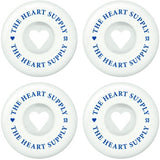 Heart Supply Clean Heart 99A Skateboard Rollen 4-Pak - White/Blue-ScootWorld.de