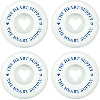 Heart Supply Clean Heart 99A Skateboard Rollen 4-Pak - White/Blue-ScootWorld.de