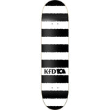 KFD Stripes Skateboard Deck - White-ScootWorld.de