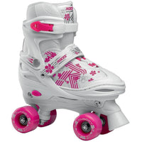 Roces Quaddy 3.0 Verstellbare Kinder Rollschuhe - White-ScootWorld.de