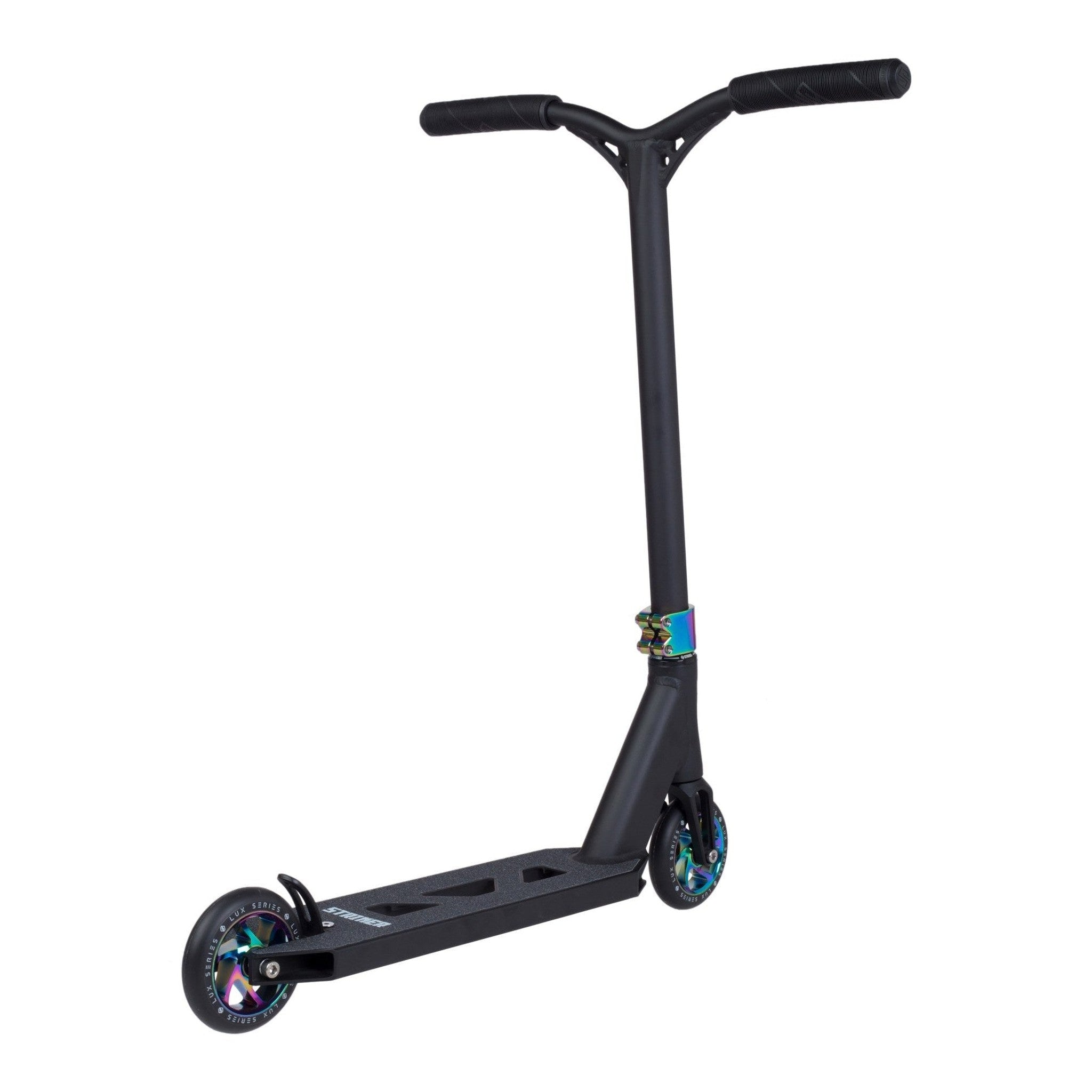 Striker Lux Youth Stunt Scooter - Black/Rainbow-ScootWorld.de