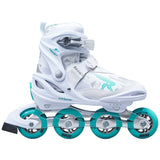 Roces Moody TIF Inline Skates Mädchen - White/Aqua-ScootWorld.de