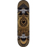 Blueprint Home Heart Komplett-Skateboard - Black/Gold-ScootWorld.de