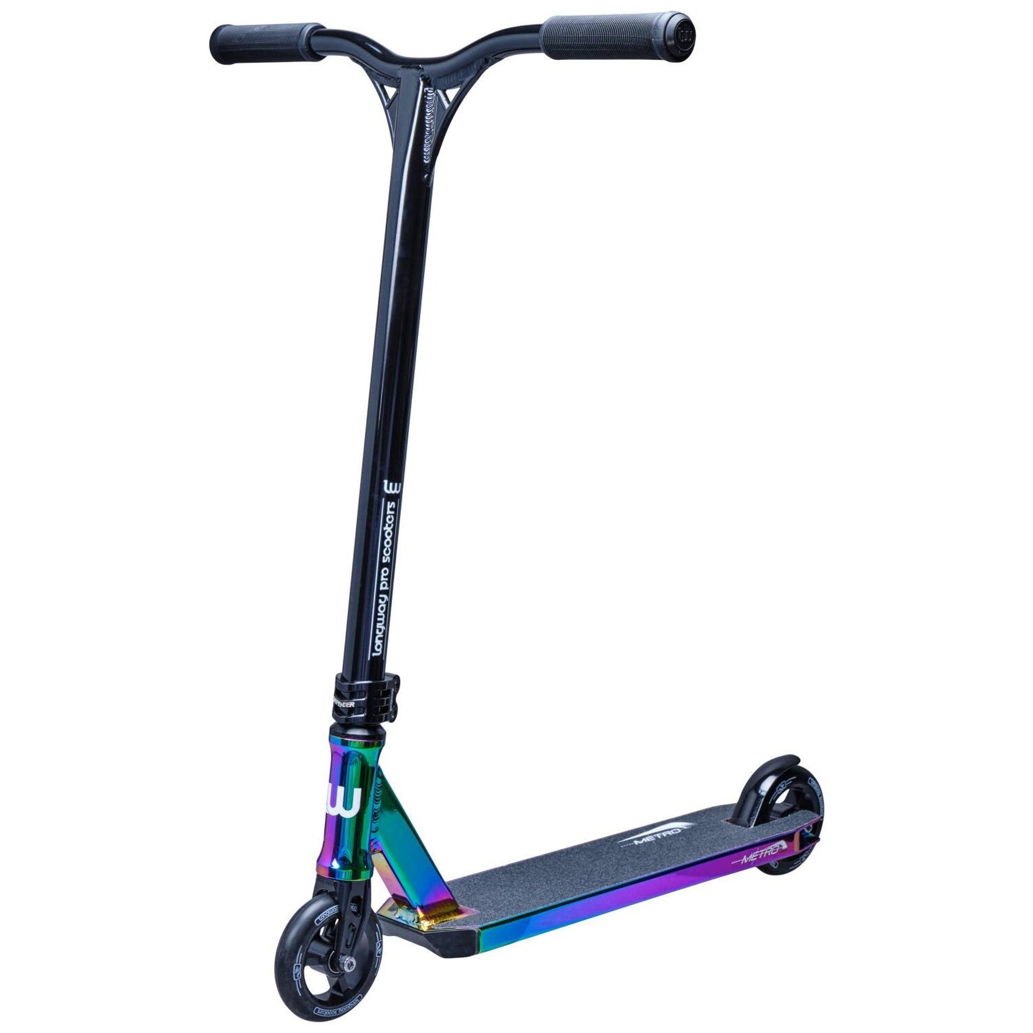 Longway Metro 2K19 Komplett Stunt Scooter - Black/Rainbow-ScootWorld.de