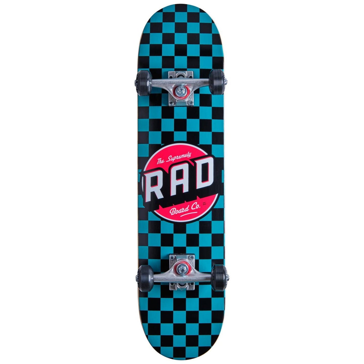 RAD Checkers Komplet Skateboard - Türkis-ScootWorld.de