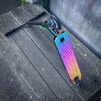 ScootWorld Rainbow Custom Build Stunt Scooter - Black/Rainbow-ScootWorld.de