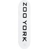 Zoo York Classic Logo Block Skateboard Deck - White-ScootWorld.de