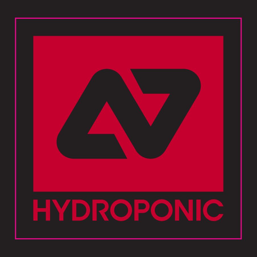 Hydroponic Logo Sticker - Rød-ScootWorld.de