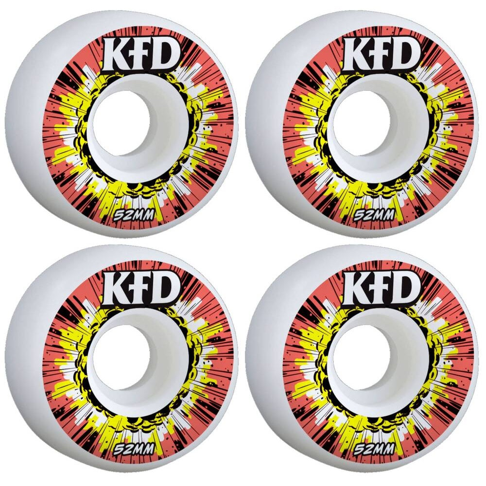 KFD Blast Skateboard Rollen 4-Pack - Red-ScootWorld.de