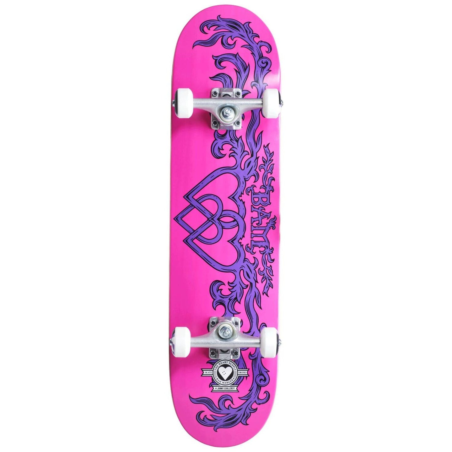 Heart Supply Bam Pro Skateboard Komplettboard - Bamly (Pink/Purple)-ScootWorld.de