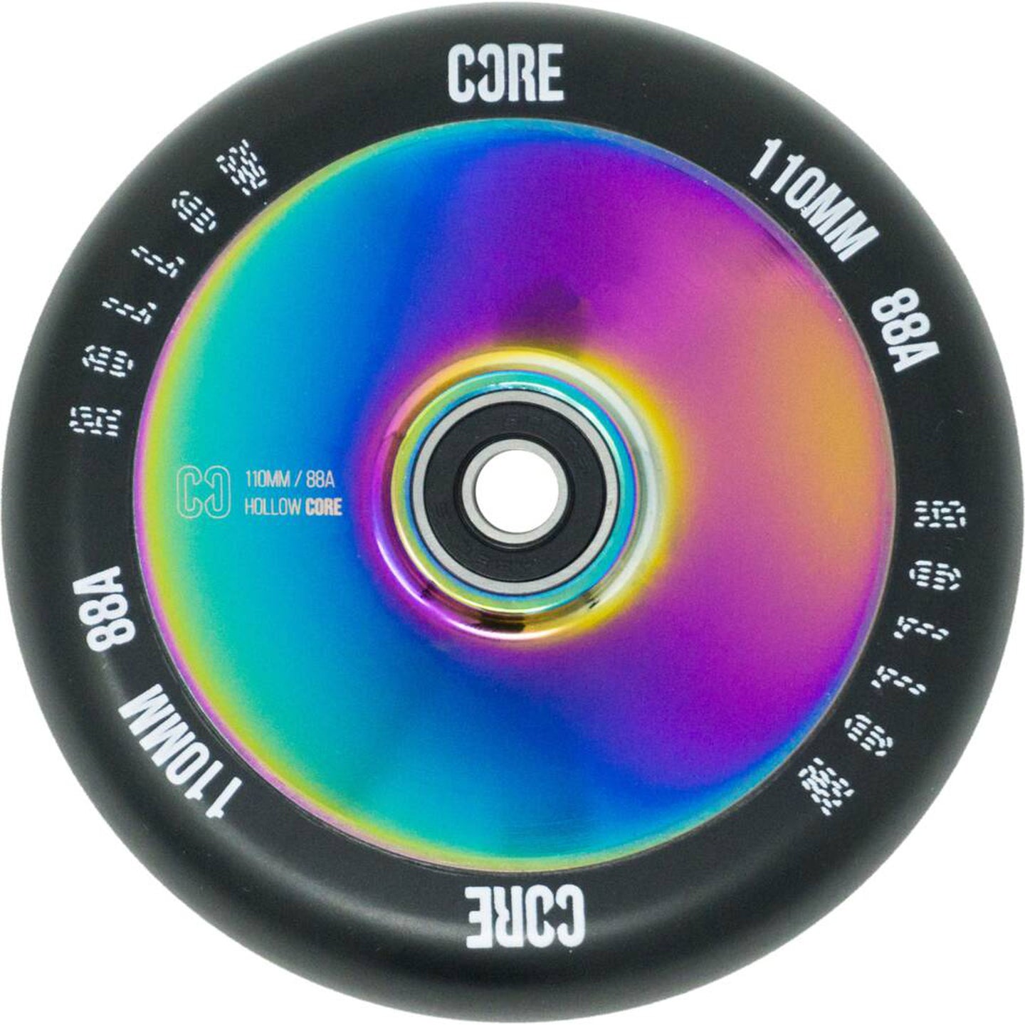 CORE Hollowcore V2 Stunt Scooter Rolle - Black/Rainbow-ScootWorld.de