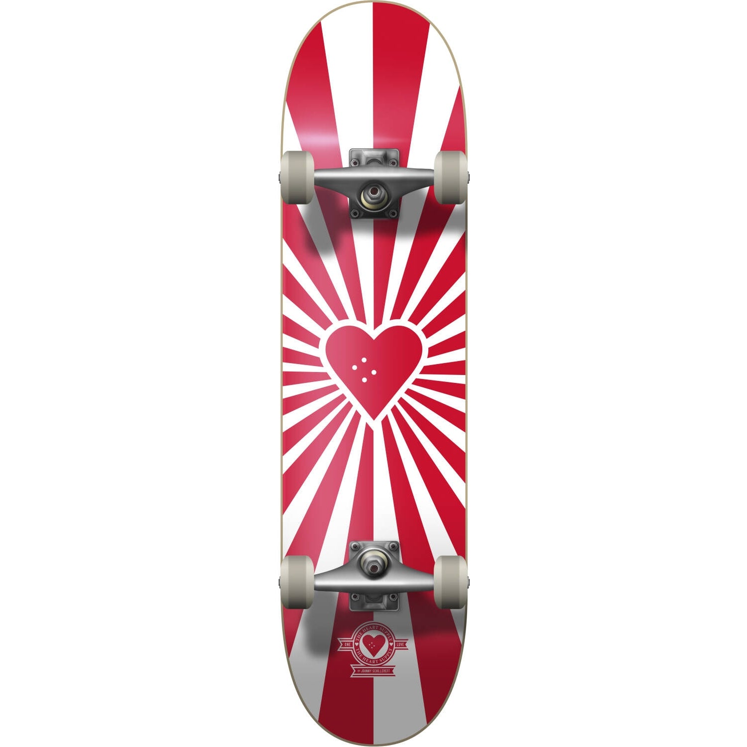 Heart Supply Burst Logo Skateboard - Red-ScootWorld.de