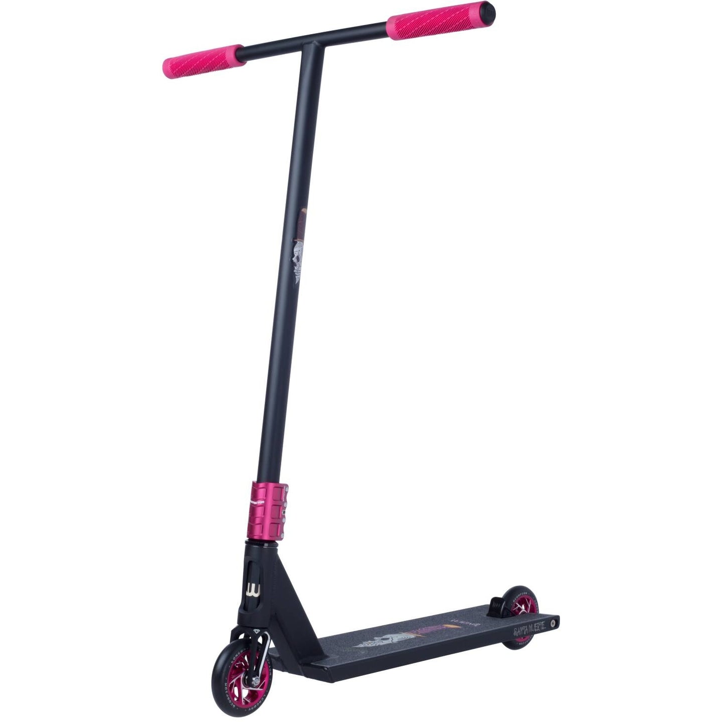 Longway Santa Muerte Stunt Scooter - Black/Pink-ScootWorld.de