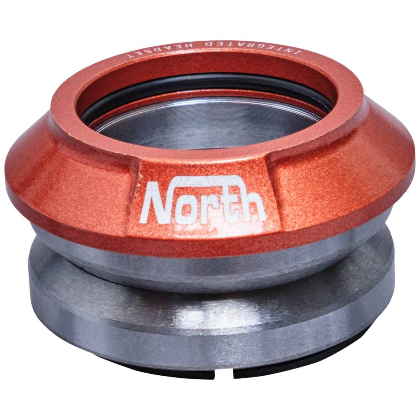 North Star Integrated Stunt Scooter Headset - Trans Orange-ScootWorld.de
