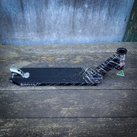 Apex ID Limited 4.5" Stunt Scooter Deck - Black/White/Grey Splash-ScootWorld.de