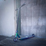 ScootWorld Rainbow Custom Build Stunt Scooter - Black/Rainbow-ScootWorld.de