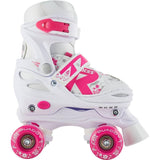 Roces Quaddy 2.0 Verstellbare Rollschuhe Kinder - White/Pink-ScootWorld.de